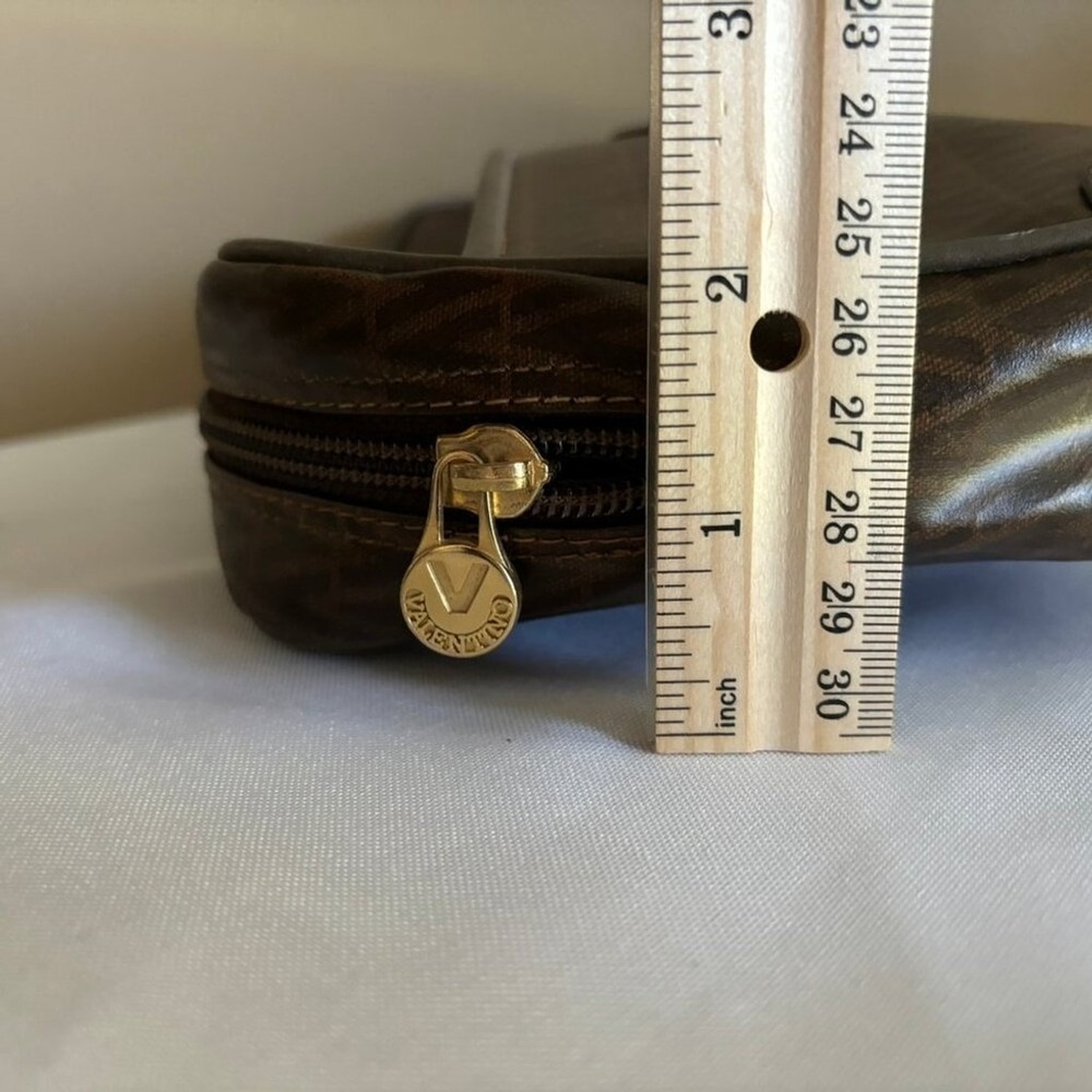 Mario Valentino‎ Clutch Bag Brown PVC - Picture 7 of 16